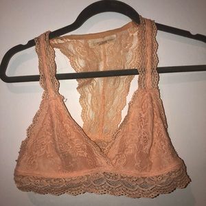 Peach colored bralette